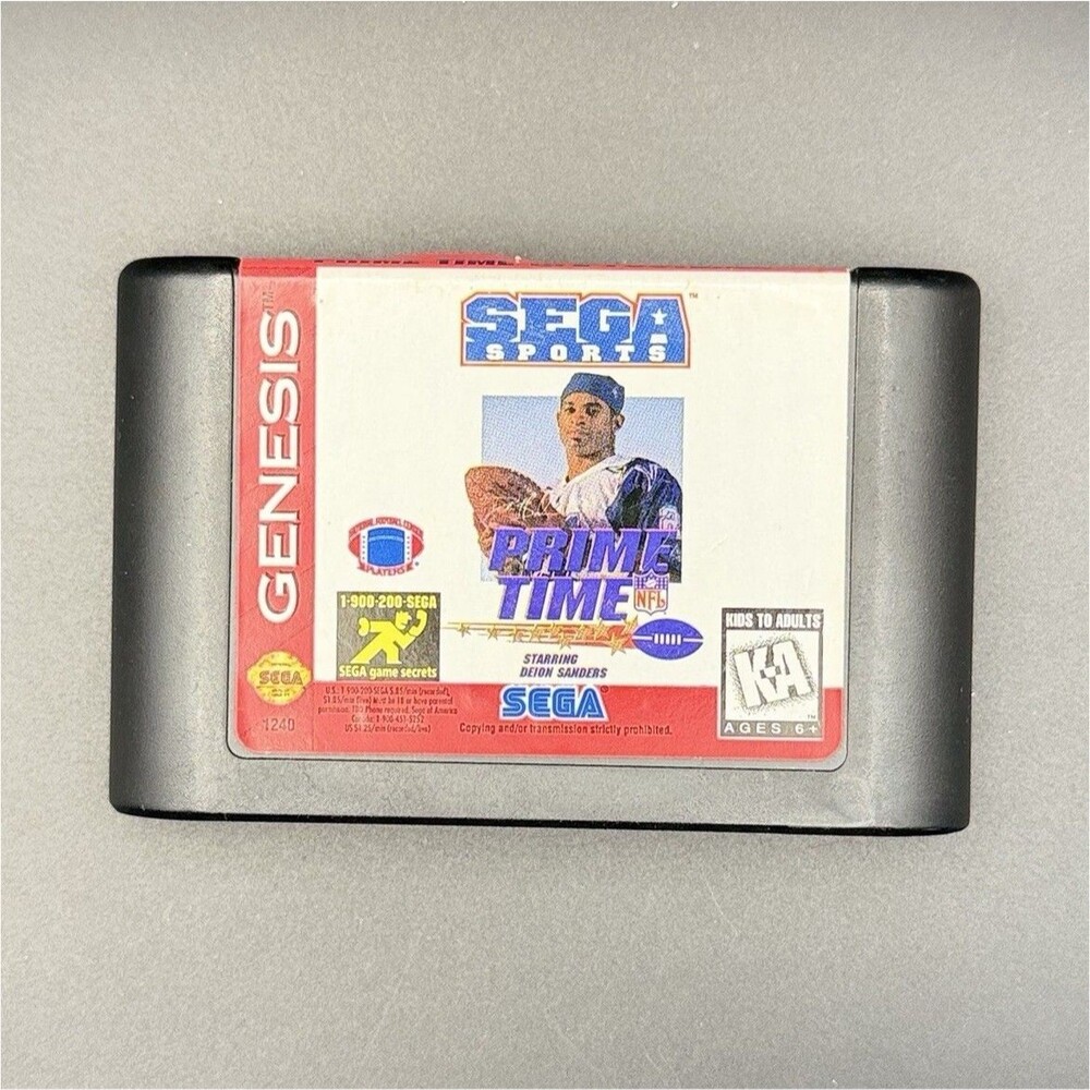 SEGA Prime Time NFL Starring Deion Sanders Sega Genesis NTSC